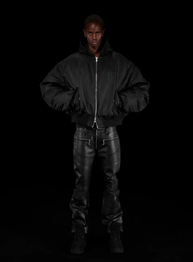 DONCARE 25SS水钻系列 连帽飞行员夹克