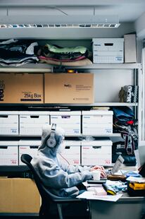 Fellowes Bankers Box 703日本衣服书籍 A4收纳盒整理箱 一组3个