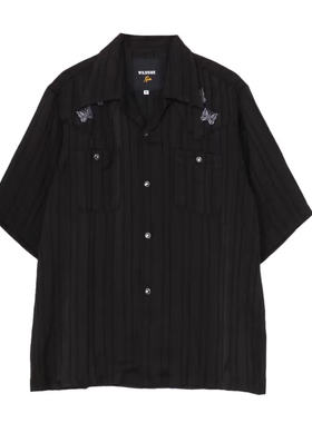 WILDSIDE × NEEDLES S/S Cowboy One-up Shirt联名蝴蝶刺绣衬衫