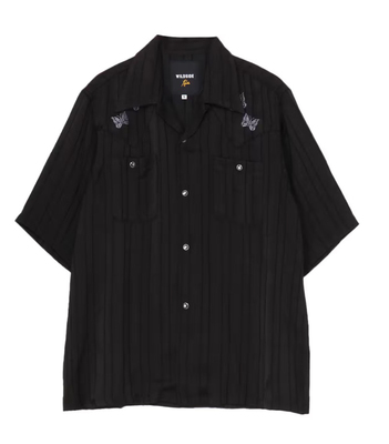 WILDSIDE × NEEDLES S/S Cowboy One-up Shirt联名蝴蝶刺绣衬衫