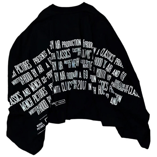 Hood by Air HBA档案printed all over cape廓形披风斗篷