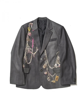 doublet EMBROIDERED CHAIN TAILORED JACKET刺绣西装夹克