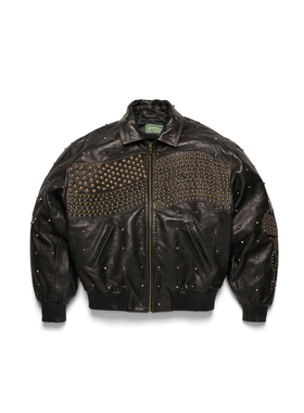 DENIM TEARS 26SS LIBERTAS STUDDED LEATHER JACKET皮夹克