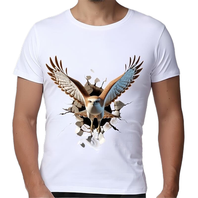 短袖儿童到成年全棉亲子装3D印花