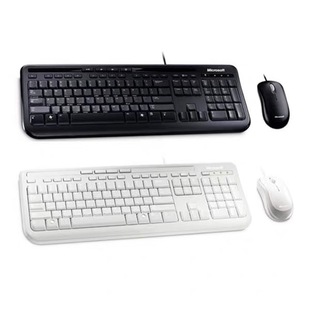多媒体轻音防水有线键盘鼠标USB套装 灵巧键盘 办公游戏 600 微软