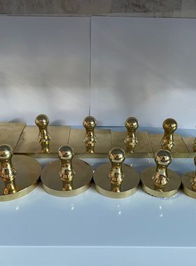 刻铜章印章制作纯黄铜章子定制铜盖章铜方章圆章人名章铜定做包邮