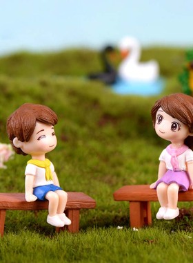 摄影可爱风蛋糕校园凳子小摆件