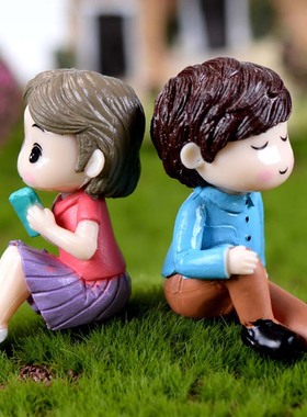 盆栽摄影可爱风浪漫蛋糕小摆件