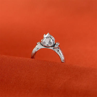 宫崎骏吉卜力 哈尔的移动城堡 卡西法 戒指指环动漫同款饰品礼物