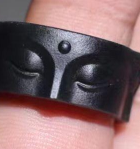 小红书同款无相佛戒指不言不听金佛尾戒古法个性好寓意情侣指环