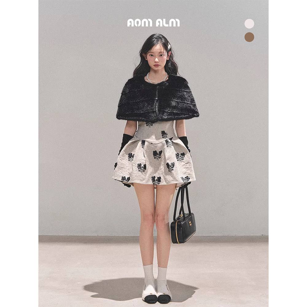 AOMALM少也眼"苔藓的低语"#法式蓬蓬连衣裙女冬吊带短裙两件套,女装/女士精品,连衣裙,淘宝优惠券,粉丝福利购,淘宝优惠卷