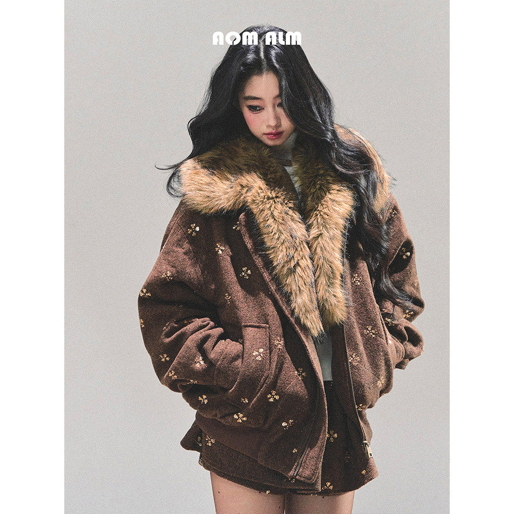 AOMALM少也眼"雪落的私语"%美拉德羊毛套装女冬夹棉外套裙两件套,女装/女士精品,时尚套装,淘宝优惠券,粉丝福利购,淘宝优惠卷