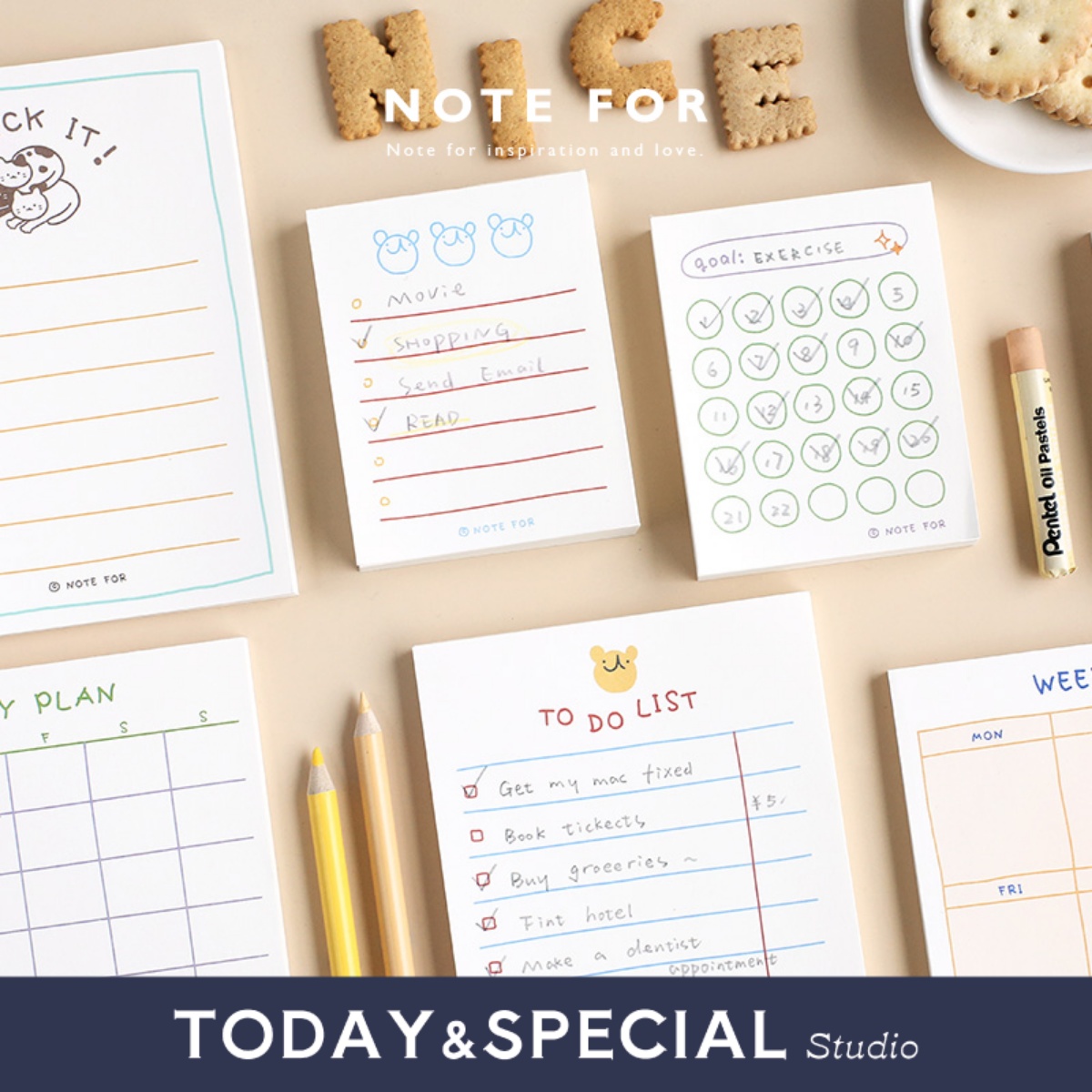 NOTEFOR便签本每月周日风手