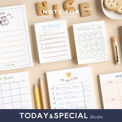 【T&S Studio】NOTE FOR 便签本todo清单每月周日计划打卡