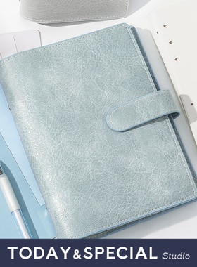 【T&S Studio】 皮面活页手帐复古仿真皮a6per手帐本软皮活页a7