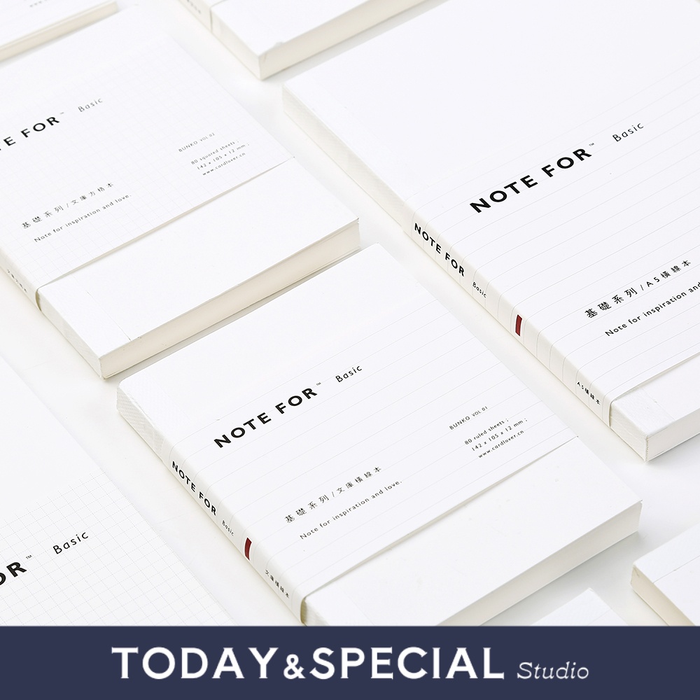 简约for内芯a5a6空白方格笔记本