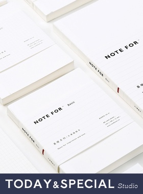 【T&S Studio】NOTE FOR 手帐本内芯A5A6空白方格笔记本简约手账