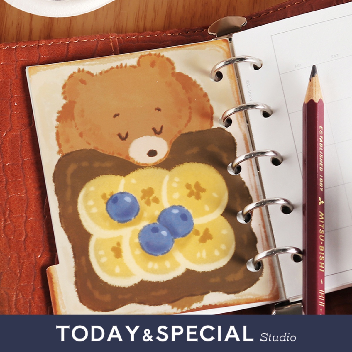 NOTE FOR M5活页分隔页甜点手帐收纳活页本索引分类配件装饰素材