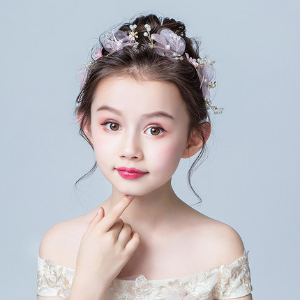 女童头饰儿童发饰宝宝珍珠花环公主头花森系超仙头箍百搭生日演出