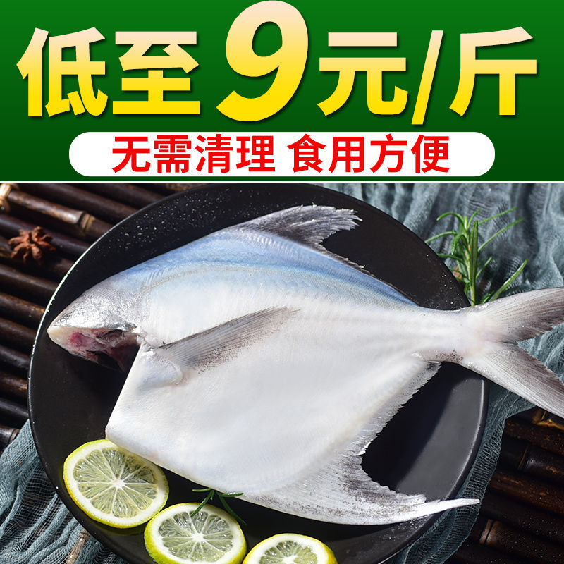 5斤新鲜三去银鲳鱼顺丰包邮 水产肉类/新鲜蔬果/熟食 鲳鱼 原图主图