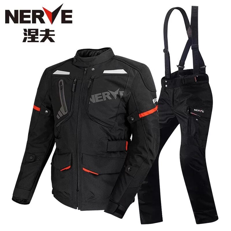 NERVE涅夫勃朗摩托车骑行服男机车拉力服四季保暖防寒防水防摔服 - 实物图