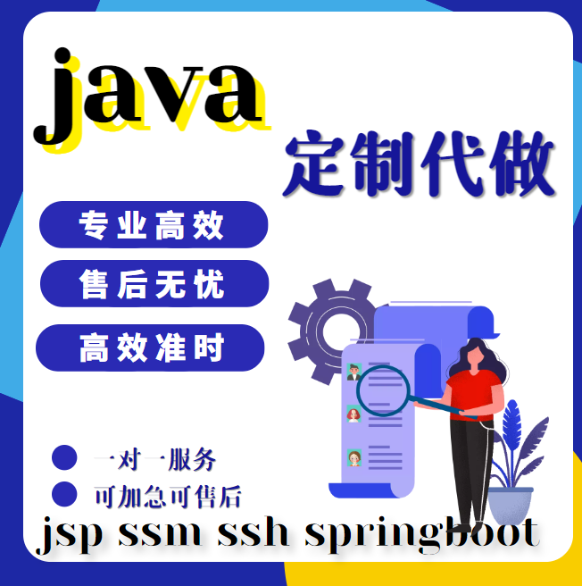 java程序servlet定做jsp代做ssm框架springboot程序web程序设计-封面