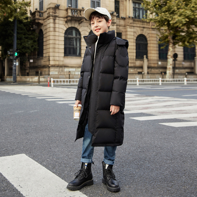 儿童中长款加厚儿童羽绒服