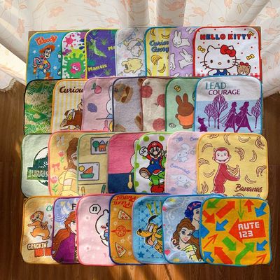 外贸手帕出口方巾幼儿园儿童纯棉