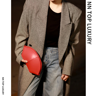 TR 贝壳包 极简手拿包晚宴包 ROW风意大利进口头层小牛皮女包