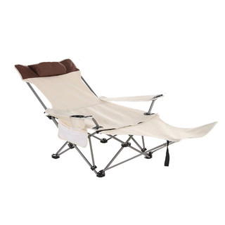 折叠躺椅办公室午休午睡夏季网纱透气沙滩便携式阳台休闲坐躺椅子