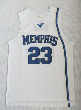 NCAA罗斯大学23号白色蓝色刺绣训练服球衣