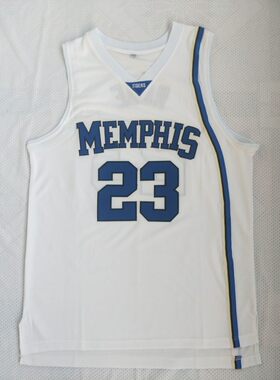 NCAA罗斯大学23号白色蓝色刺绣训练服球衣