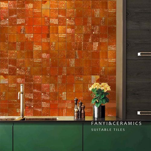 佛山新品金属釉面砖电镀小方砖