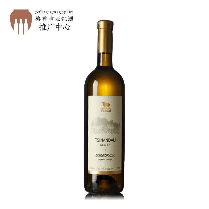 格鲁吉亚白葡萄酒维尔兹茨楠达利干白原装原瓶进口葡萄酒干型果香