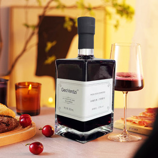 Geo Verdzi晚收甜红葡萄酒女士微醺女生晚安酒方瓶热红酒冰红冰酒