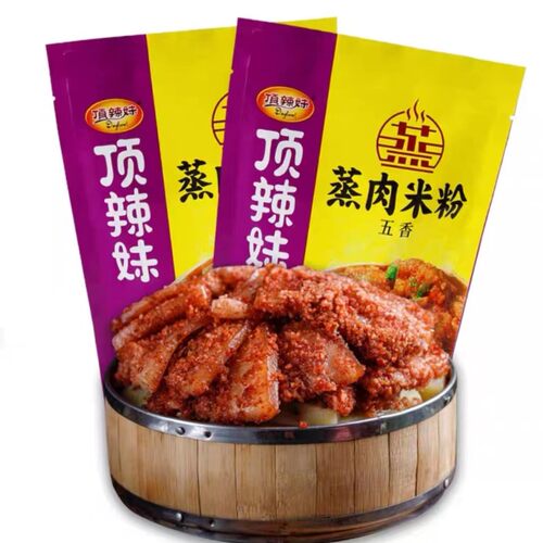 顶辣妹蒸肉米粉228g五香味麻辣味商用家用粉蒸排骨调味料正宗特产