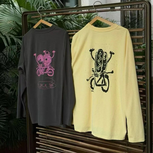 素然春季女圆领速干吸湿长袖T恤