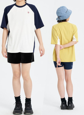 素然ZUCZUG 素然T恤 23春夏女士运动全涤拼色短袖圆领A0223TS02