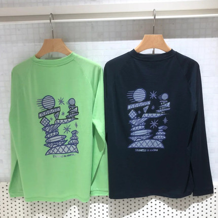 素然长袖T恤 2024年秋季新款女户外可机洗羊毛圆领T恤 A0243TS29