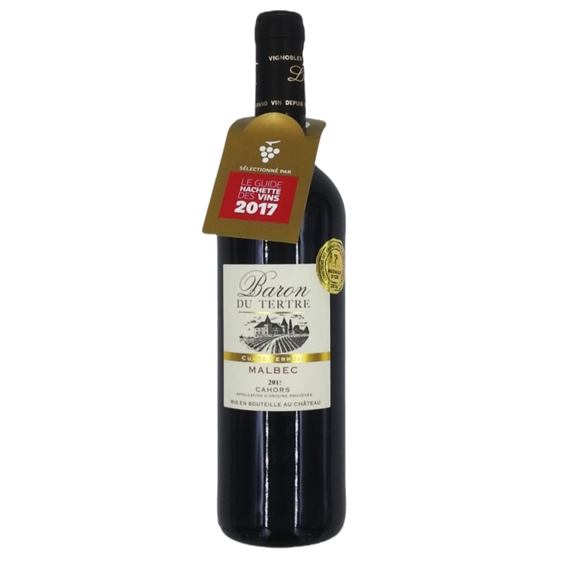 原瓶进口法国黑酒 岱特男爵古地红葡萄酒 BARON DU TERTRE