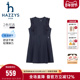 hazzys哈吉斯童装 连衣裙 中大童圆领速干无袖 女童裙子26夏季 新品