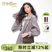 通勤包老花单肩斜挎包潮 百搭印花小包女式 金利来女包2026新款 时尚