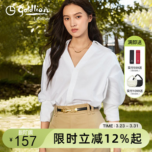 金利来复古优雅女士皮带真皮百搭鎏金马衔扣装 带潮 饰腰带牛皮裙裤