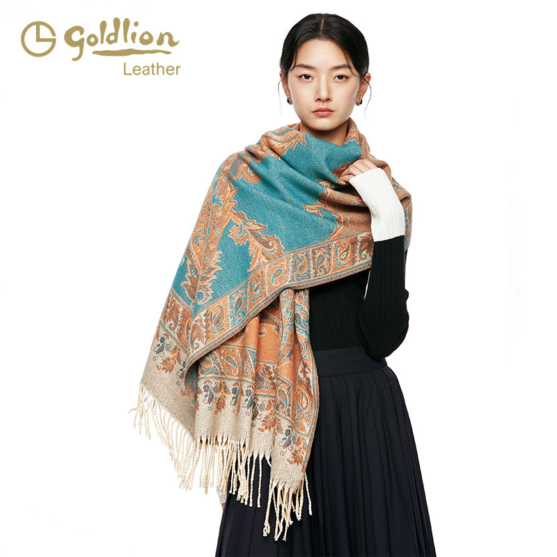 金利来围巾冬季女2025新款百搭披肩流苏韩版防风保暖时尚加厚围脖