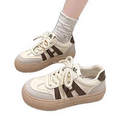 春秋百搭厚底透气德训女运动鞋