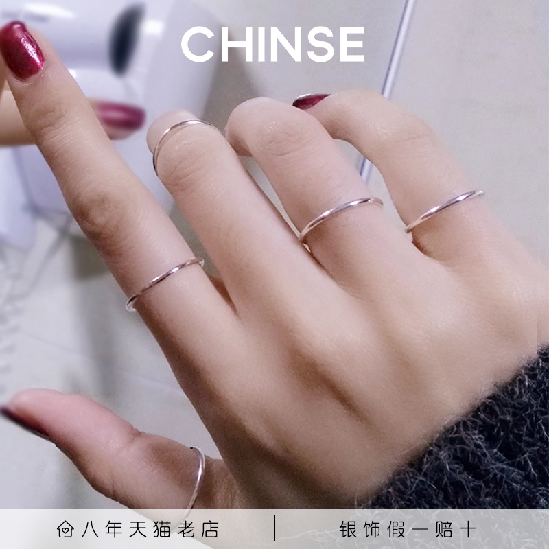 s925纯银戒指女小众设计感
