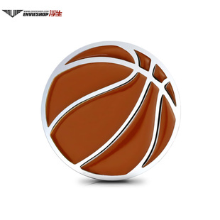 饰贴 车身贴车尾装 汽车个性 篮球车贴NAB球星球队车标创意金属改装