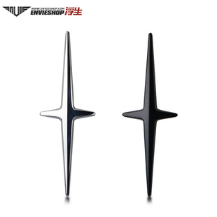 适用于MKC 金属改装 车身贴十字星车尾装 饰贴 MKZ冒险家MKX车标个性