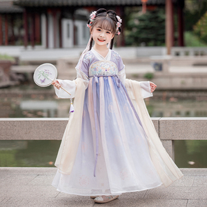 汉服女童2025春秋款儿童新中式