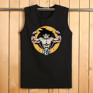 背心男加大码 T恤宽松休闲男装 透气健身运动砍袖 无袖 坎肩 汗衫 夏季